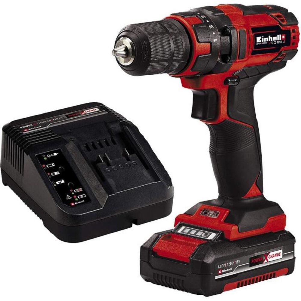 Einhell Taladro Atornillador Inalámbrico Tc-cd 18/35 Li image number 0.0